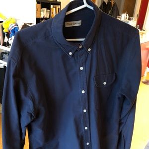 Oliver Spencer faded cotton work shirt